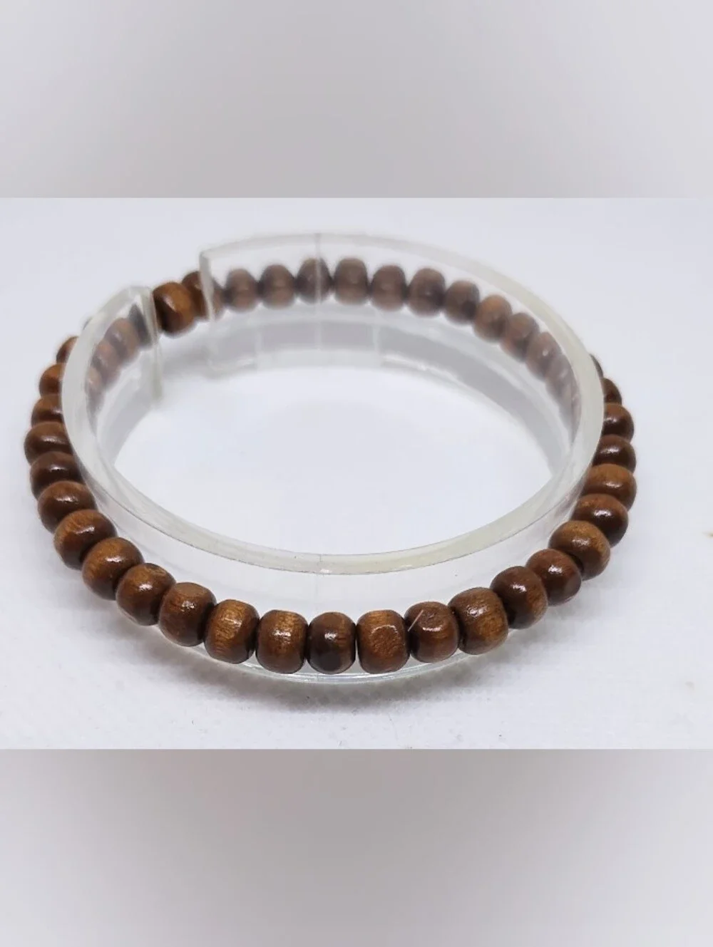 Men's Bracelet Beaded Beads Brown Jewelry New G27